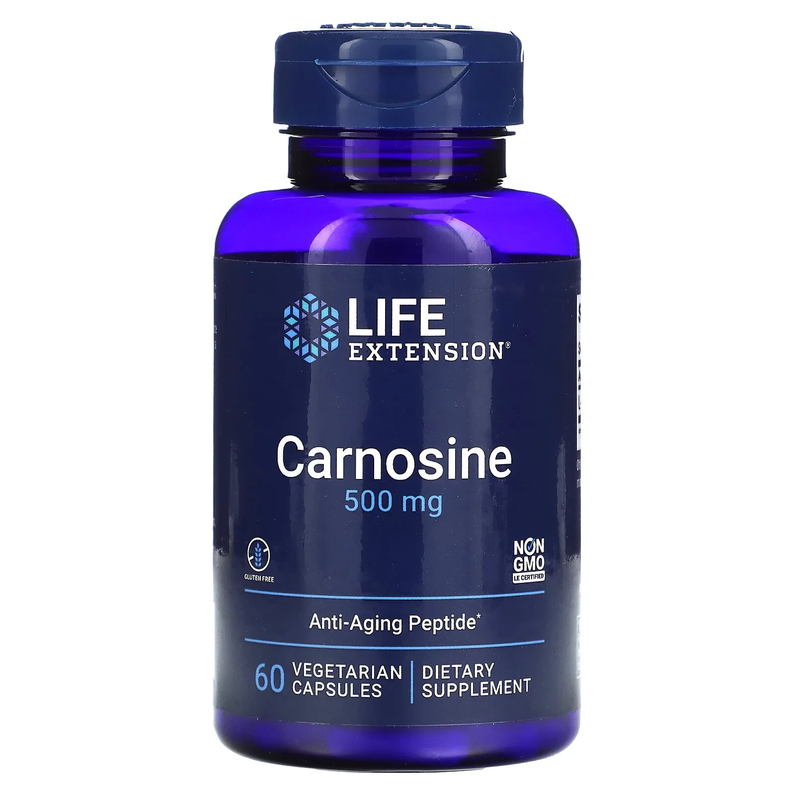 Life Extension, Carnosine, 500 mg, 60 Vegetarian Capsules