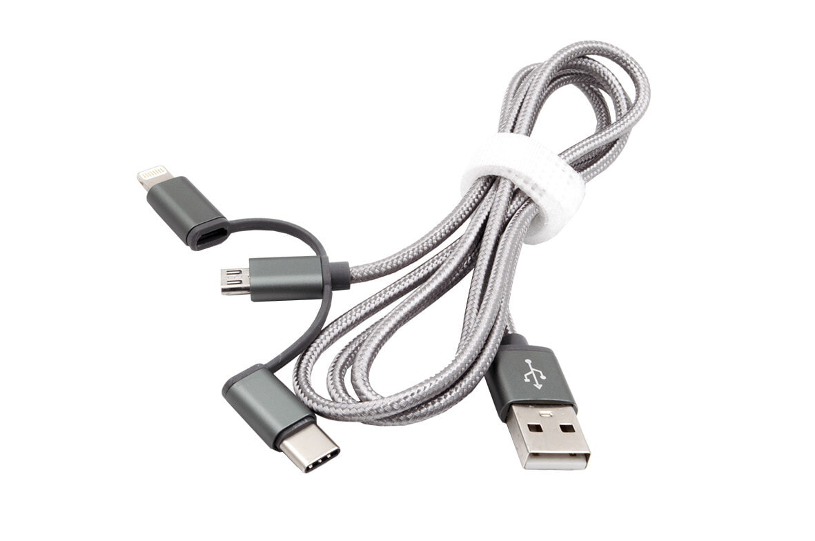 EXSYS EX-K1403 USB кабель 1 m 2.0 USB A Серебристый