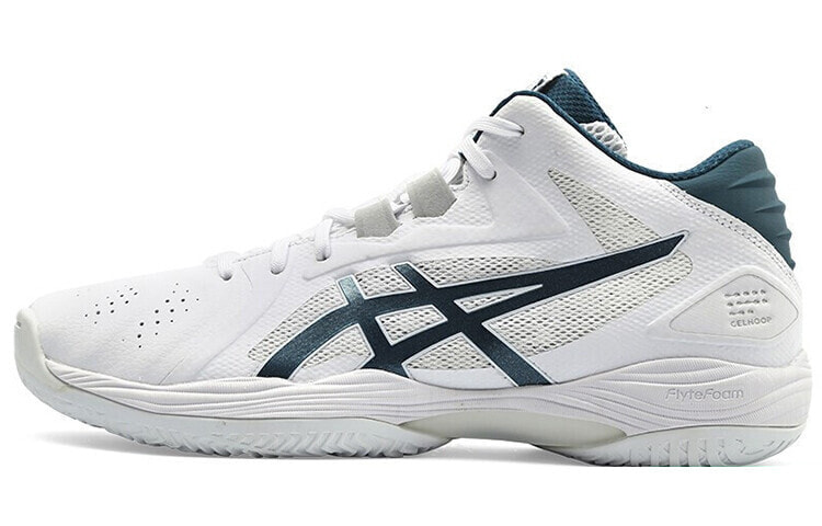 Asics Gel-Hoop V13 防滑耐磨 中帮 实战篮球鞋 男款 白绿 / Кроссовки Asics Gel-Hoop V13 1063A035-101