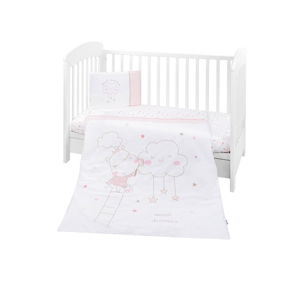 KIKKABOO 5 Pieces Hippo Dreams Bedding Set