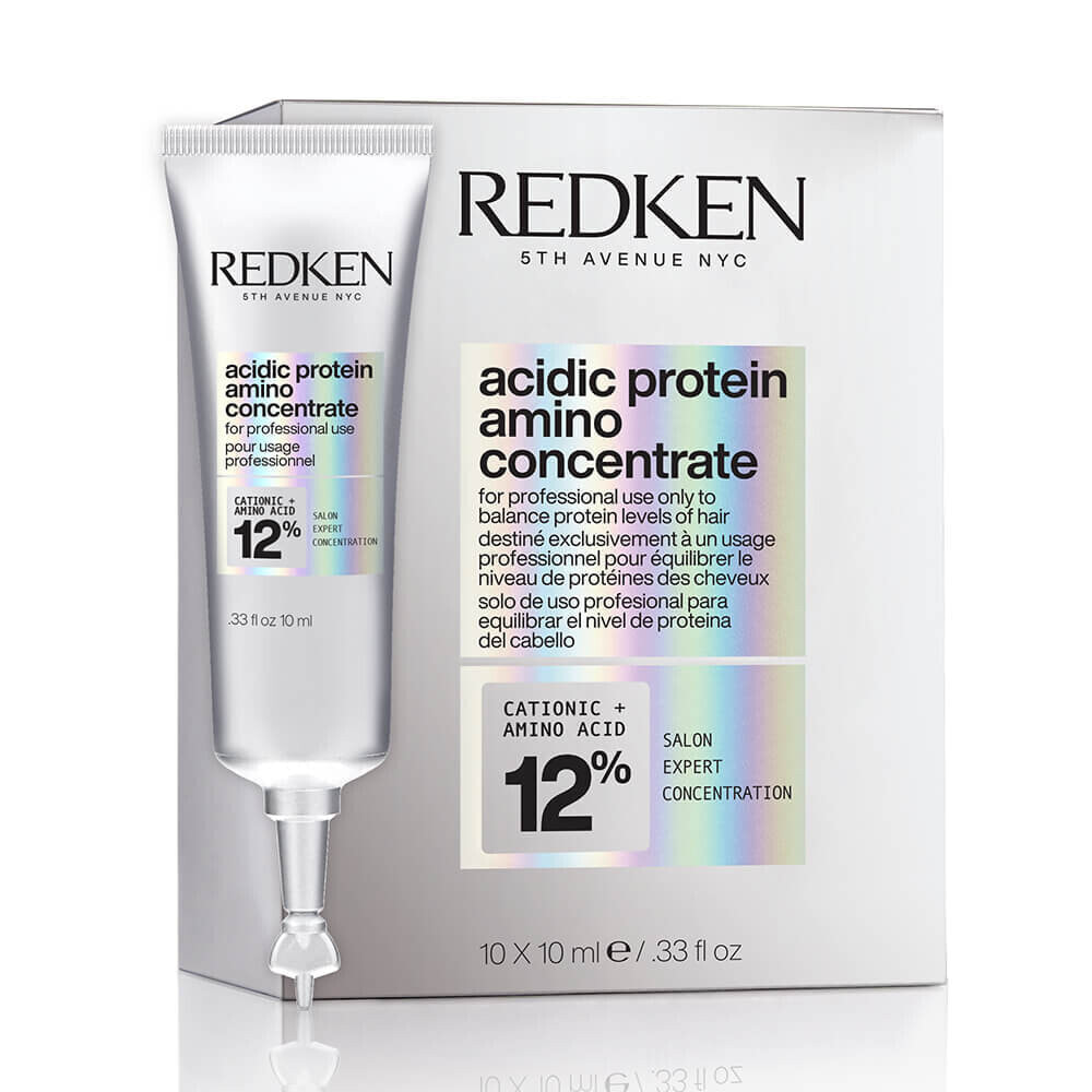 Redken Acidic Protein Amino Concentrate Восстанавливающий протеиновый концентрат для волос 10 х 10 мл