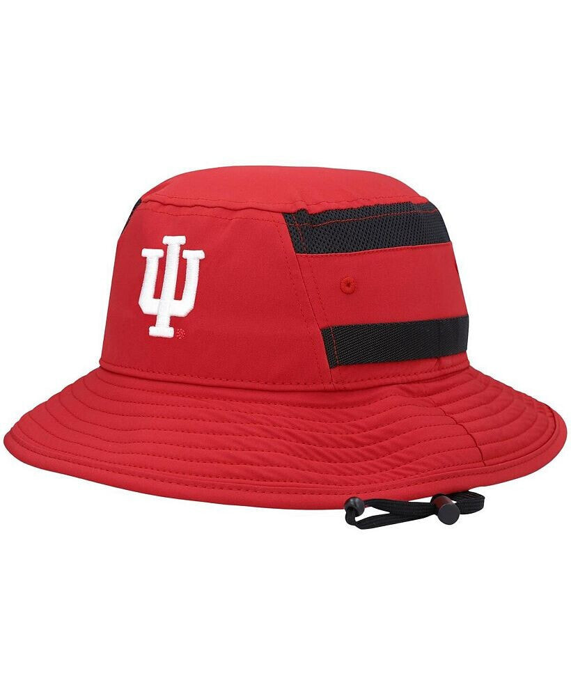 adidas men's Crimson Indiana Hoosiers 2021 Sideline AEROREADY Bucket Hat