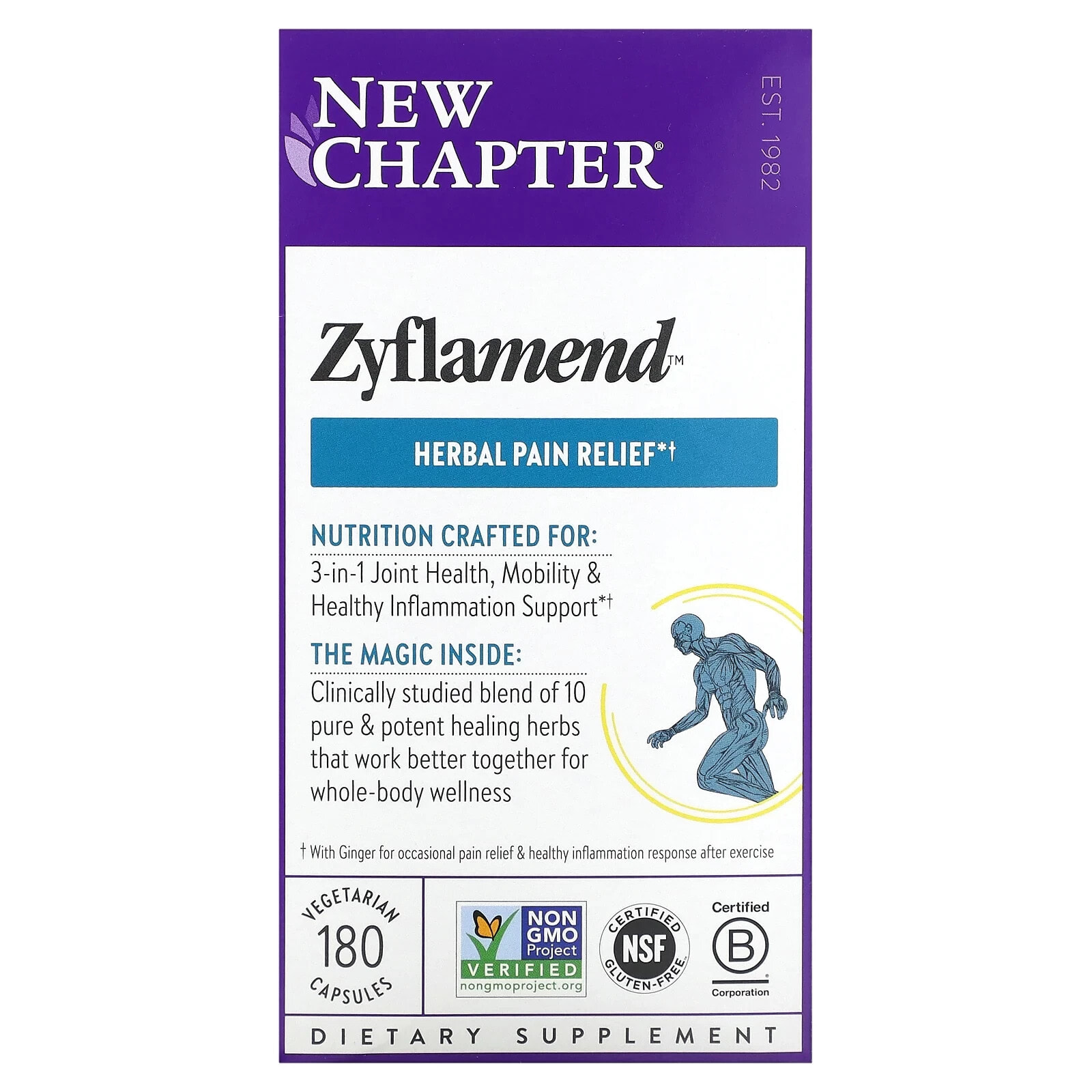 New Chapter, Zyflamend, 180 Vegetarian Capsules