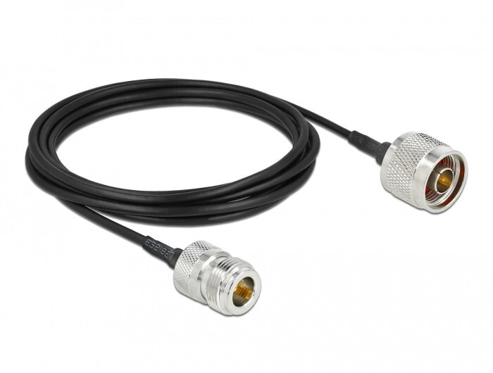 DeLOCK 90476 коаксиальный кабель 3 m LMR100 Черный
