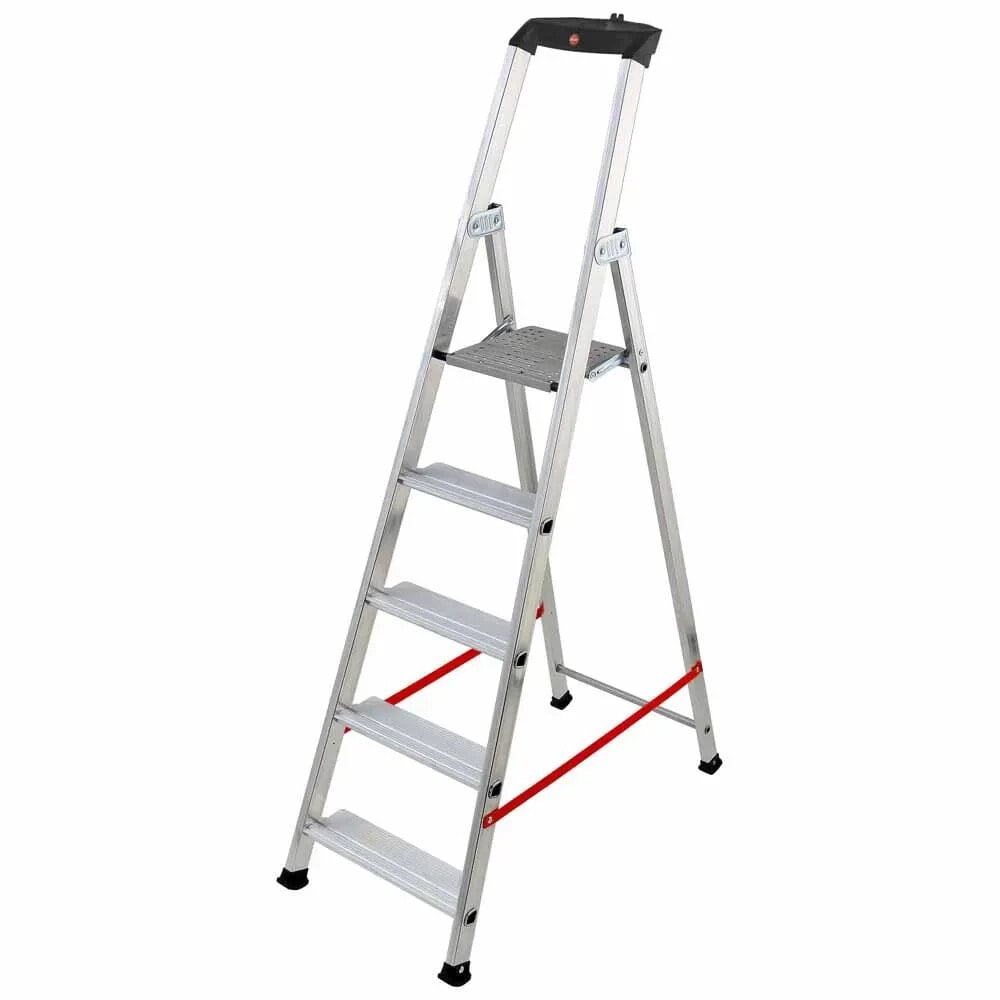 HAILO Alu PRO 8845-011 5 Steps Aluminum Ladder