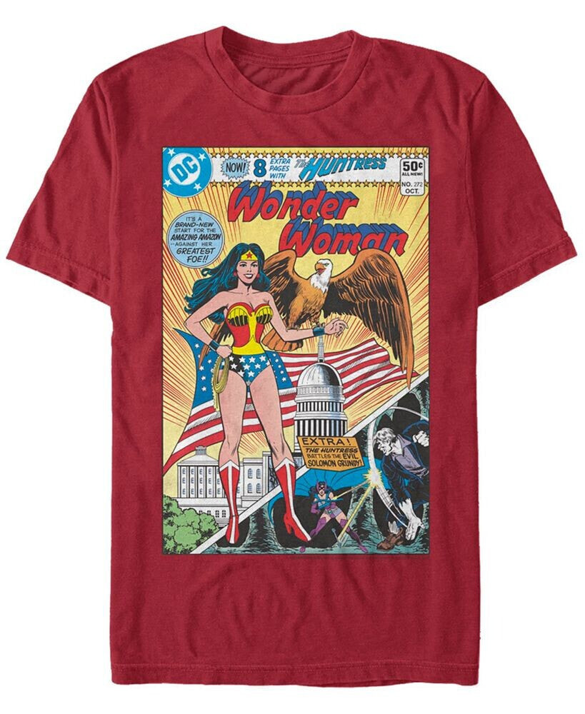 Fifth Sun men's Wonder Woman Wonder Woman Comic Short Sleeve T-shirt