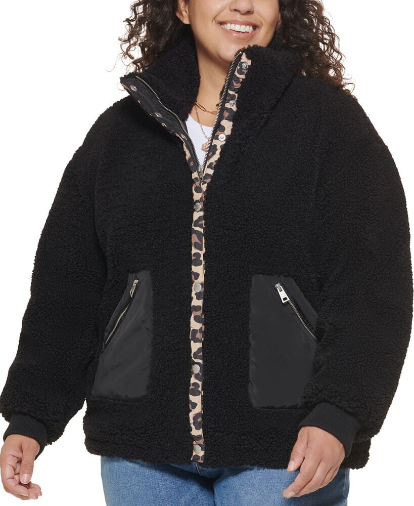 Levi's trendy Plus Size Fleece Teddy Jacket