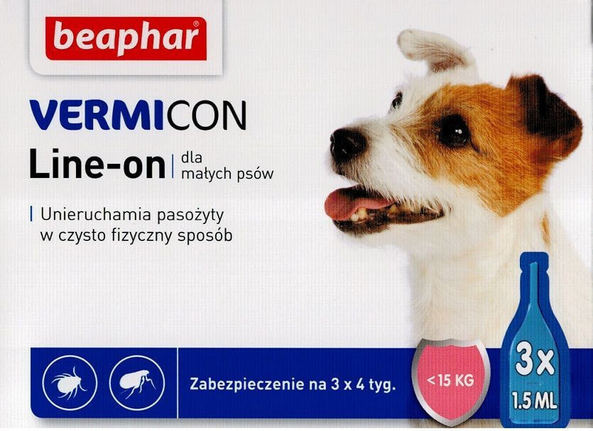 Beaphar Vermicon Dog S - Preparation for ectoparasites for dogs up to 15 kg
