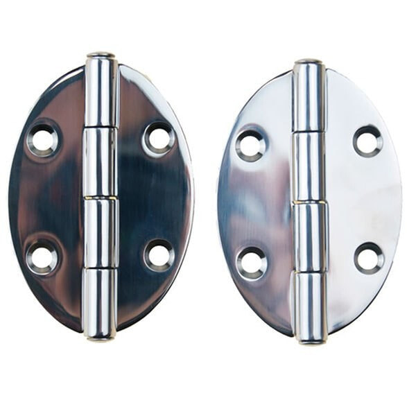 GOLDENSHIP Inox Oval Hinge 2 Units