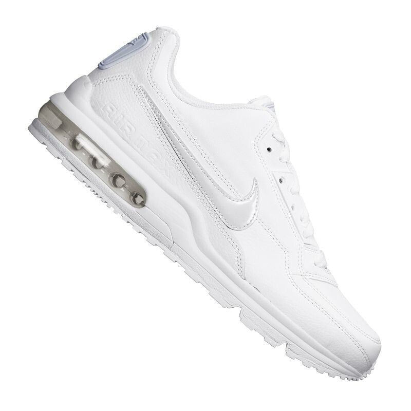 Мужские кроссовки повседневные белые кожаные низкие демисезонные с амортизацией Nike Air Max Ltd 3 M 687977-111 shoes