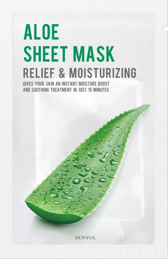 Eunyul Aloe Sheet Mask nawilżająco-łagodząca maseczka w płachcie z aloesem 22ml