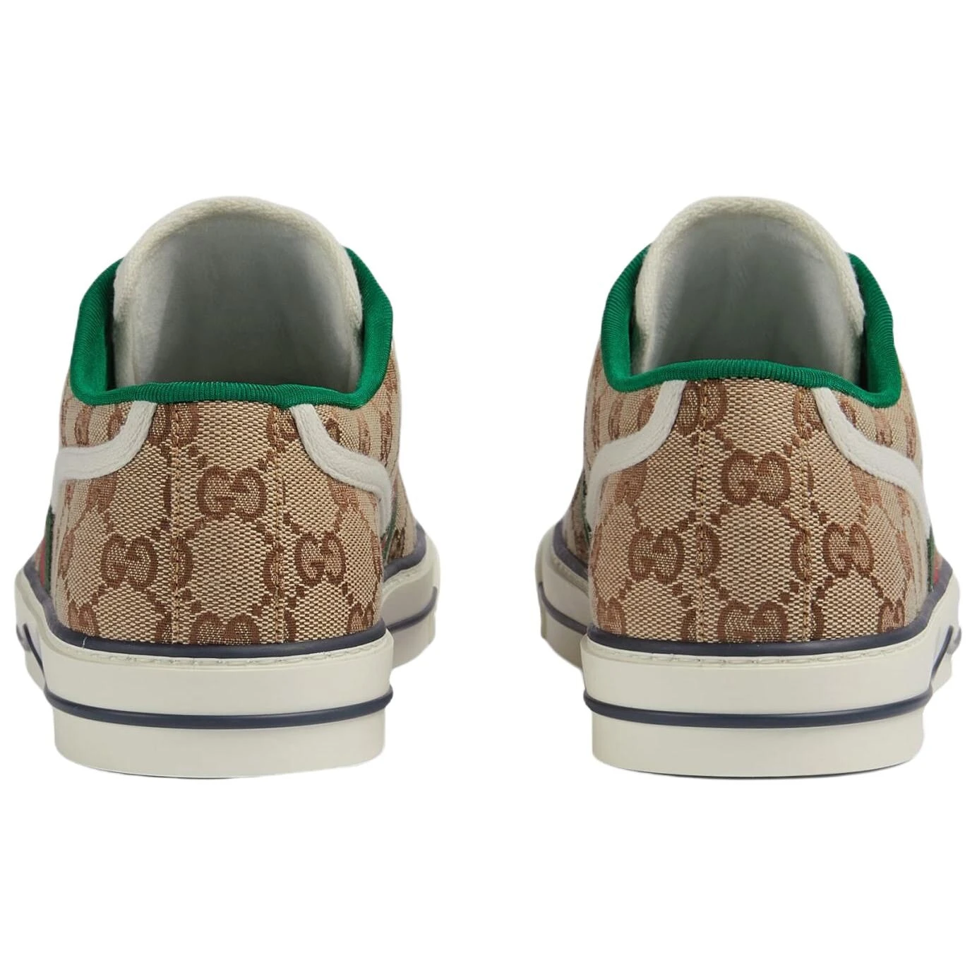 GUCCI Tennis 1977 Low-Top Canvas Shoes Men's Beige