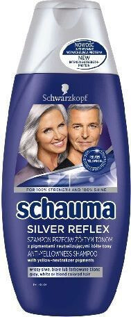 Schwarzkopf Schauma Silver Reflex Shampoo  Оттеночный серебристый шампунь с антижелтым эффектом 250 мл