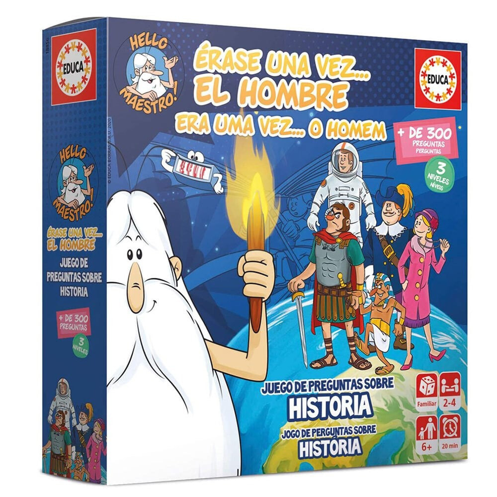 EDUCA BORRAS Erase Unite Man (History) Board Game
