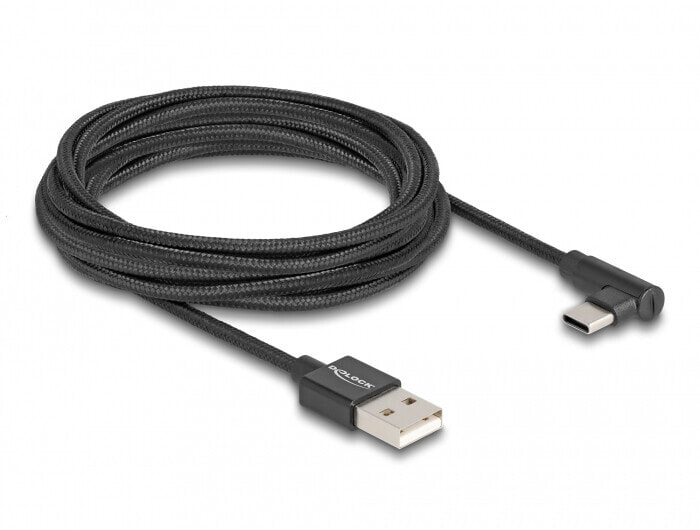 80033 - 3 m - USB A - USB C - USB 2.0 - 480 Mbit/s - Black