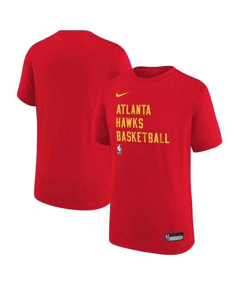 Nike big Boys Red Atlanta Hawks Essential Practice T-shirt