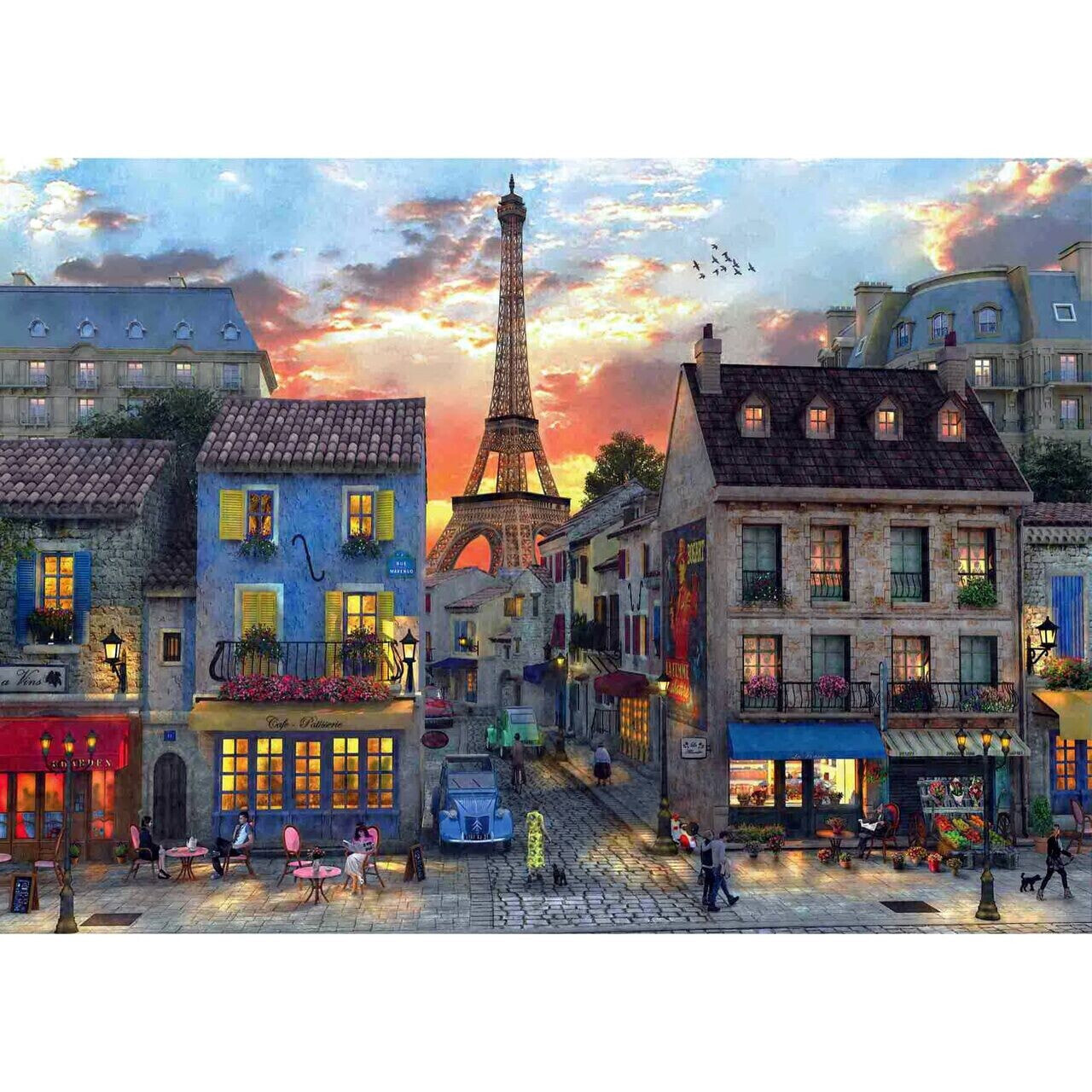 Puzzle Straßen von Paris 3000 Teile