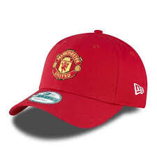 Мужская бейсболка футбольная красная с логотипом New Era 9FORTY Manchester United