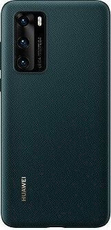 чехол пластмассовый темно-зеленый Huawei PU Case P40