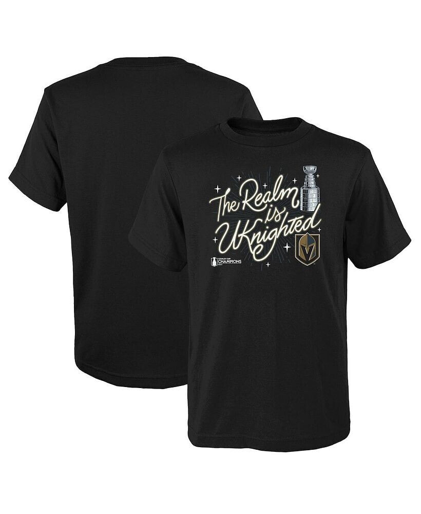 Fanatics big Boys Black Vegas Golden Knights 2023 Stanley Cup Champions Celebration T-shirt