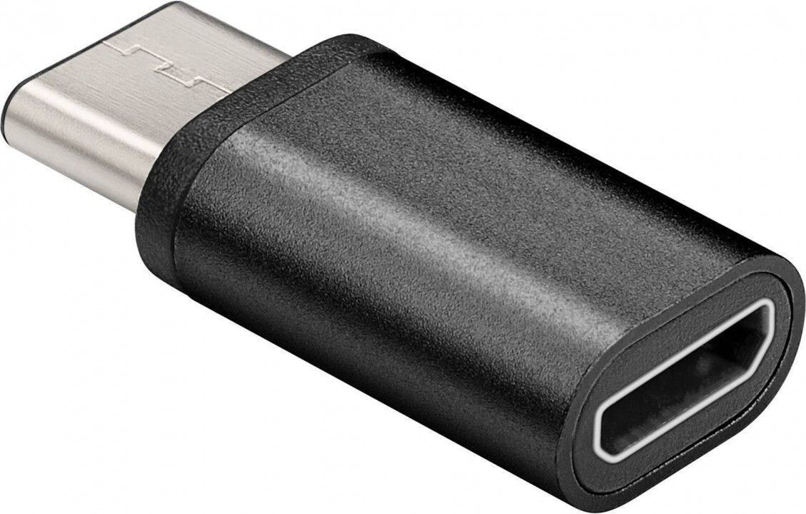 Goobay 56635 кабельный разъем/переходник USB-C USB 2.0 Micro-Buchse (Typ B) Черный
