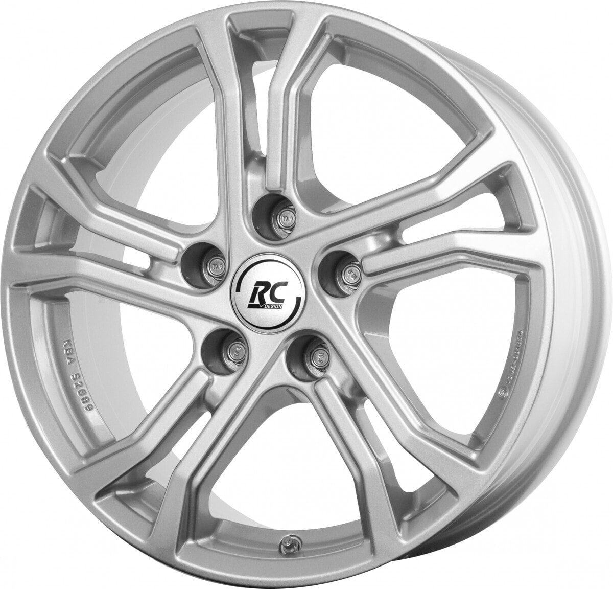 Колесный диск литой RC-Design TDG2 kristallsilber lackiert 7x16 ET40 - LK5/114.3 ML60.1