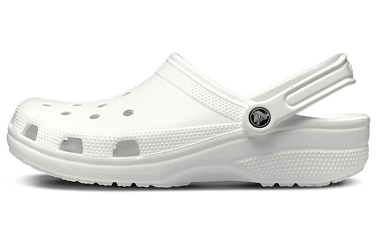 Crocs卡骆驰 Classic clog 经典沙滩 洞洞凉鞋 男女同款 白色 / Обувь Crocs Classic Clog 10001