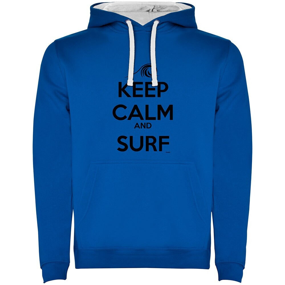 KRUSKIS Surf Keep Calm And Surf Two-Colour Hoodie