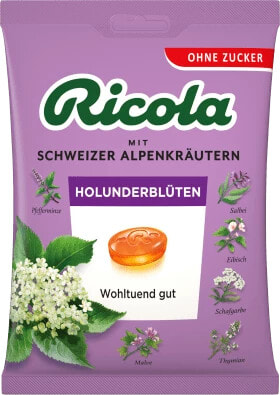 Bonbon, Holunderblüten, zuckerfrei, 75 g