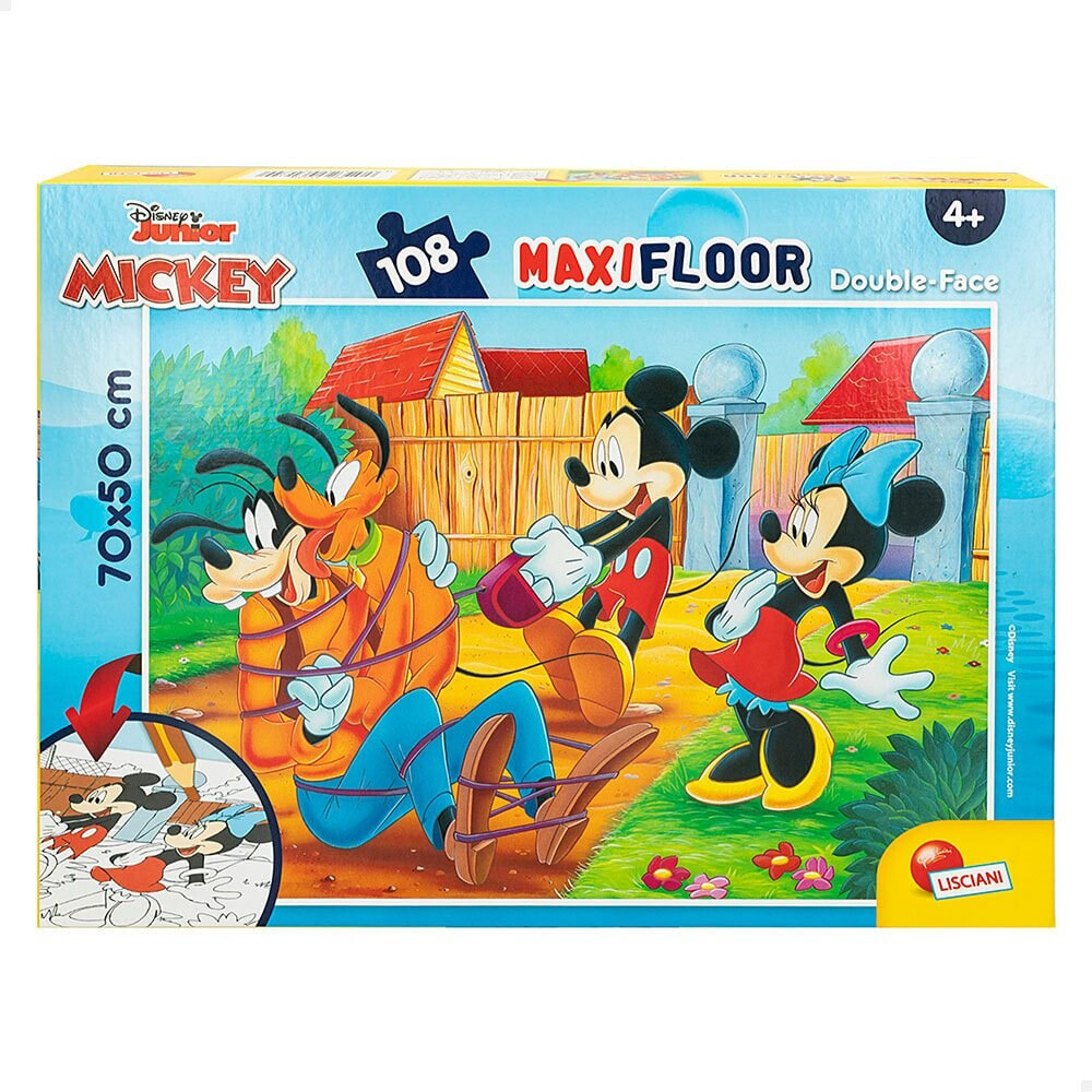 K3YRIDERS Double Face Coloring Mickey 108 Pieces Puzzle