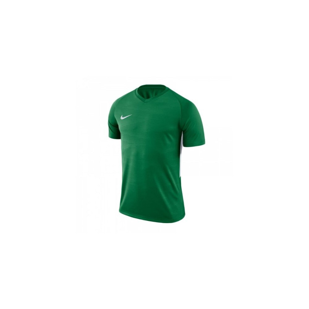Мужская футболка спортивная зеленая с логотипом Nike Dry Tiempo Prem Jsy