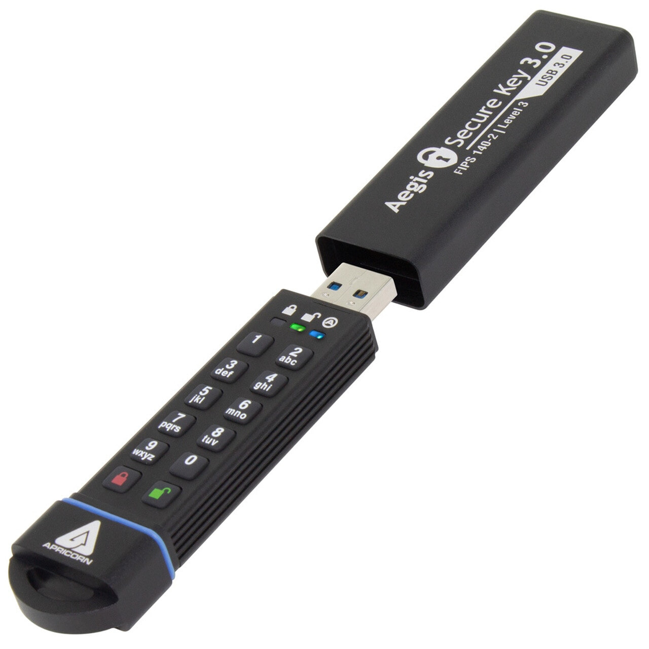 Apricorn ASK3 USB флеш накопитель 16 GB USB тип-A 3.2 Gen 2 (3.1 Gen 2) Черный ASK3-16GB