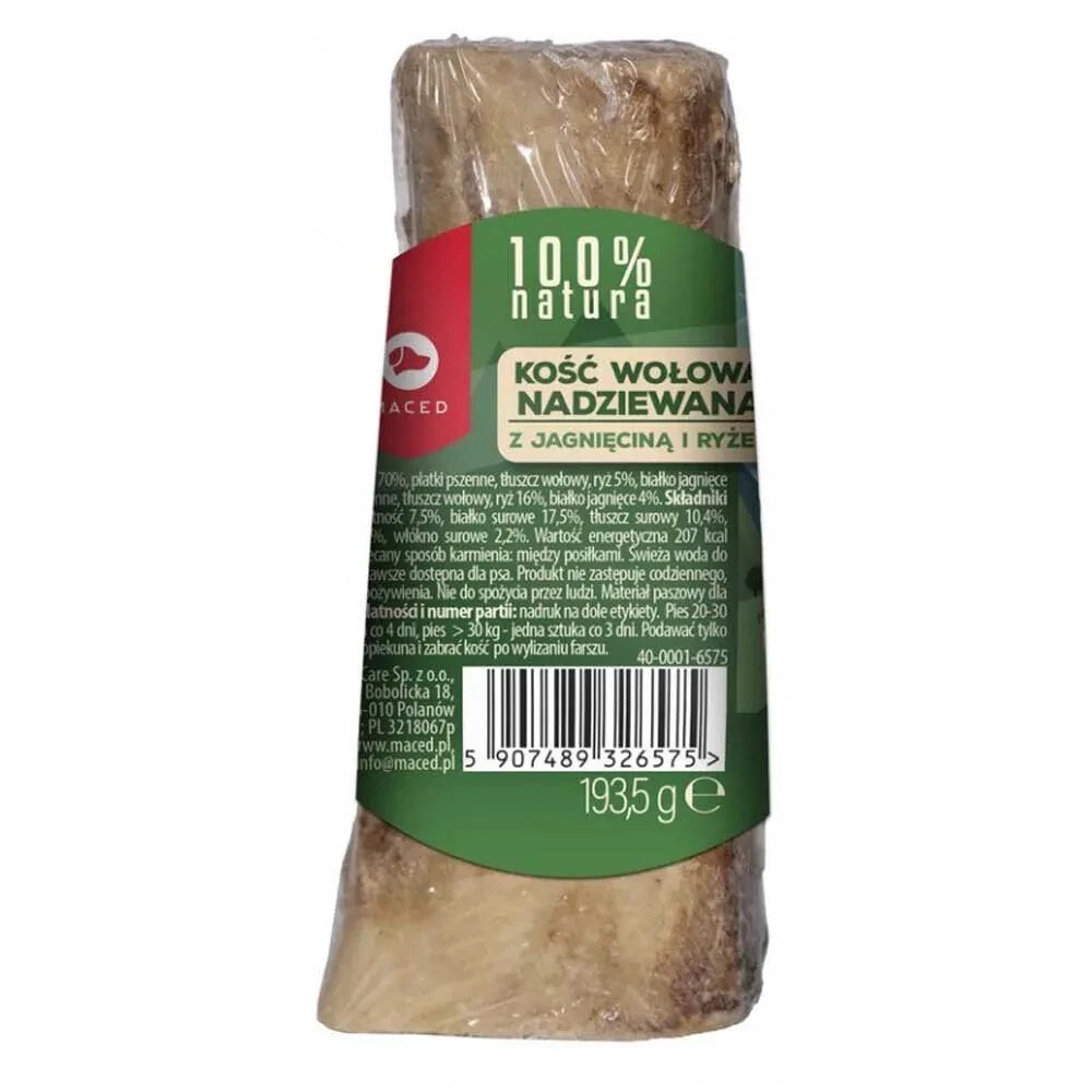 MACED Bone stuffed with lamb and rice 193 dog treat 5g