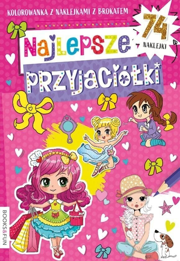 Раскраска для рисования Books And Fun Kolorowanka. Najlepsze Przyjaciółki