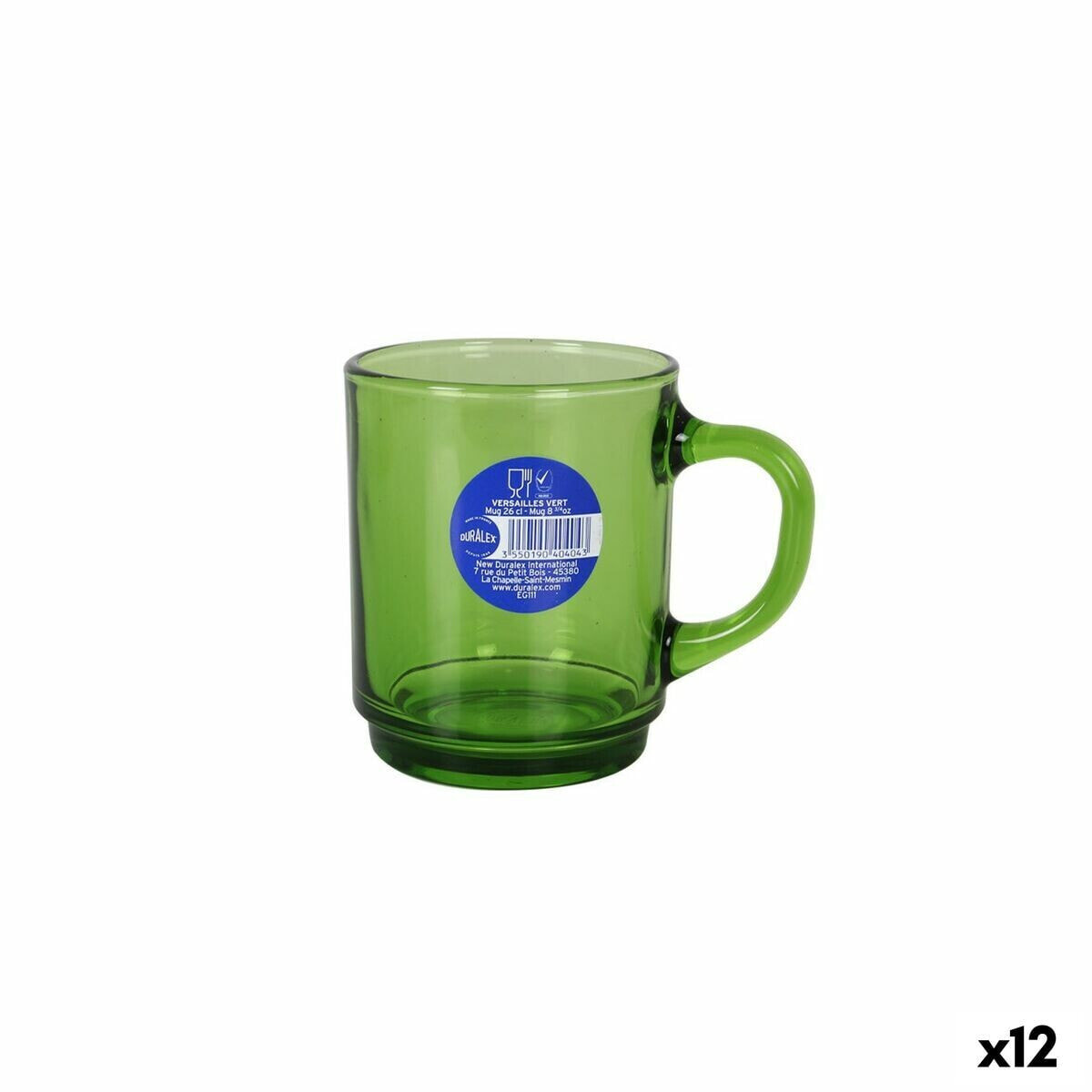 Чашка Duralex Versailles Зеленый 260 ml (12 штук)