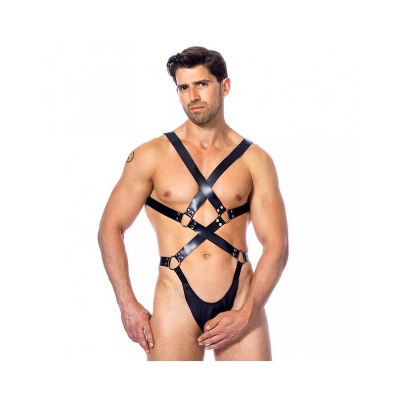 Костюм для БДСМ BONDAGE PLAY Adjustable Leather Full-Body Harness