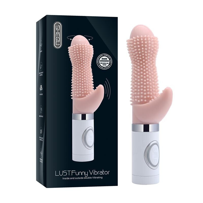 Вибратор SHEQU Vibe Silicone Lust Fire 21 cm