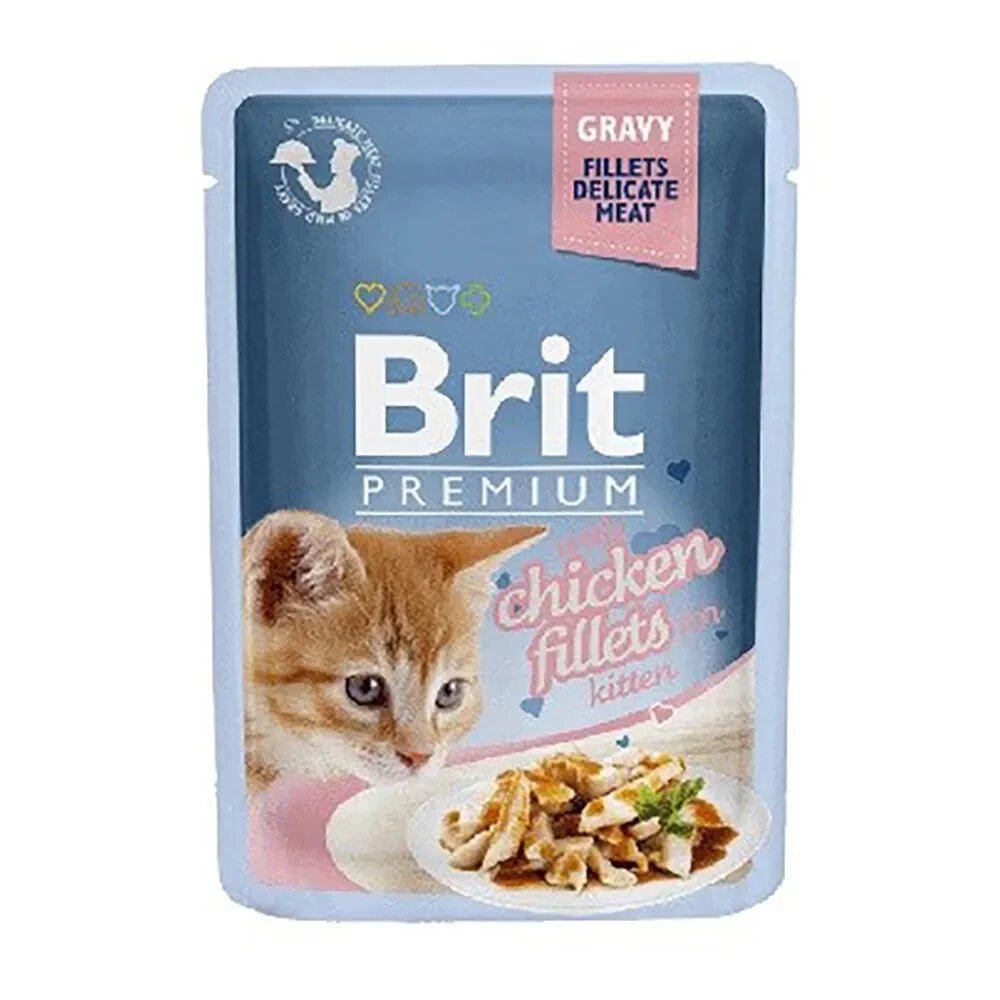 BRIT Premium with chicken fillets wet cat food 85g