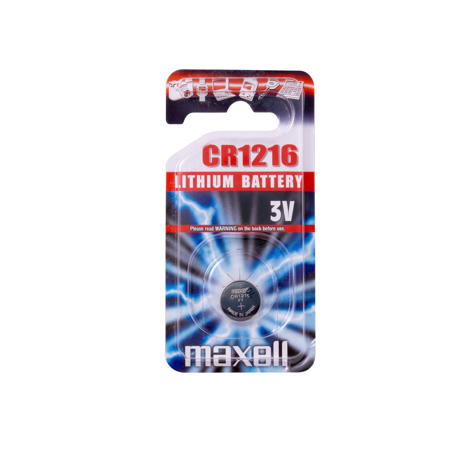 Maxell 11238800 батарейка Батарейка одноразового использования CR1216 Lithium-Manganese Dioxide (LiMnO2)