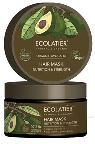 Pflegende und stärkende Haarmaske mit Avocado - Ecolatier Organic Avocado Hair Mask