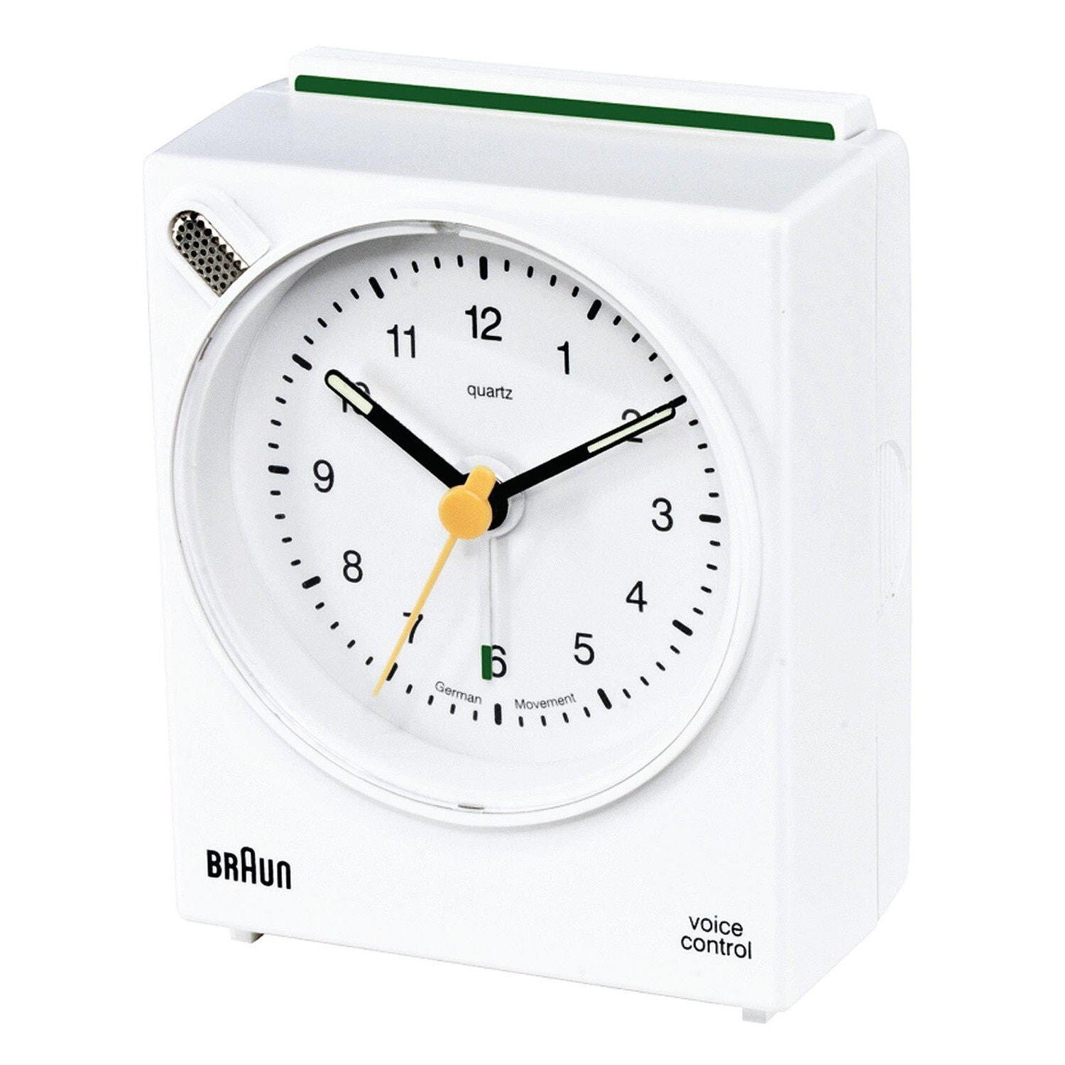Braun BNC 004 Кварцевые настольные часы Белый Прямоугольный 66007