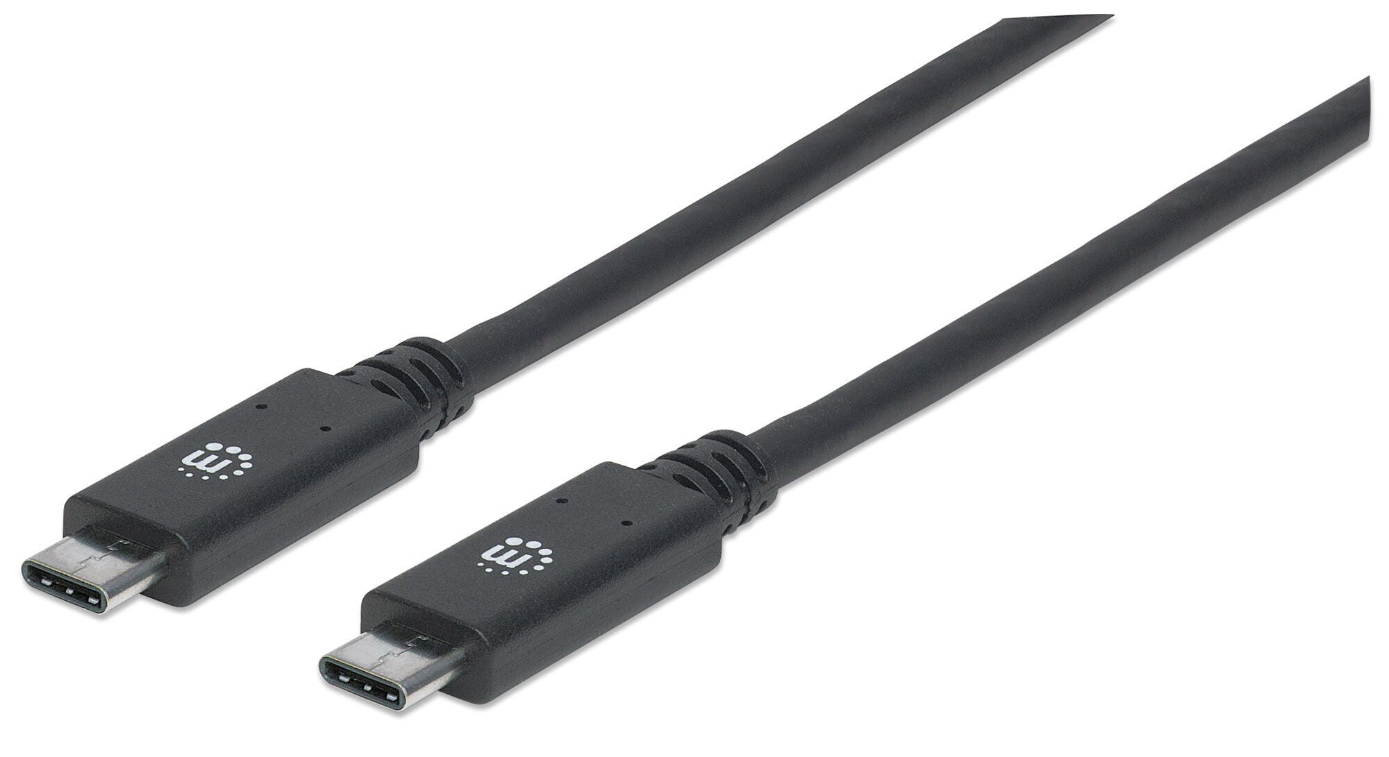 Manhattan 355223 USB кабель 1 m 3.2 Gen 2 (3.1 Gen 2) USB C Черный