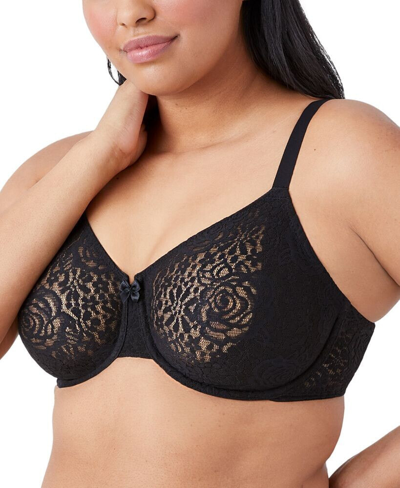 Wacoal Bra - Halo Lace Underwire 851205 - Almost Apricot -FREE