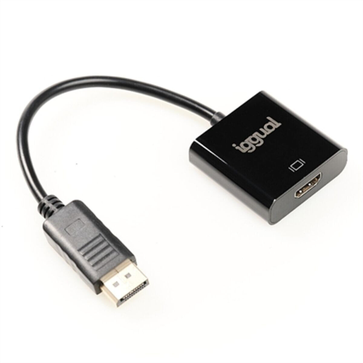 iggual IGG318041 видео кабель адаптер 0,25 m DisplayPort HDMI Черный