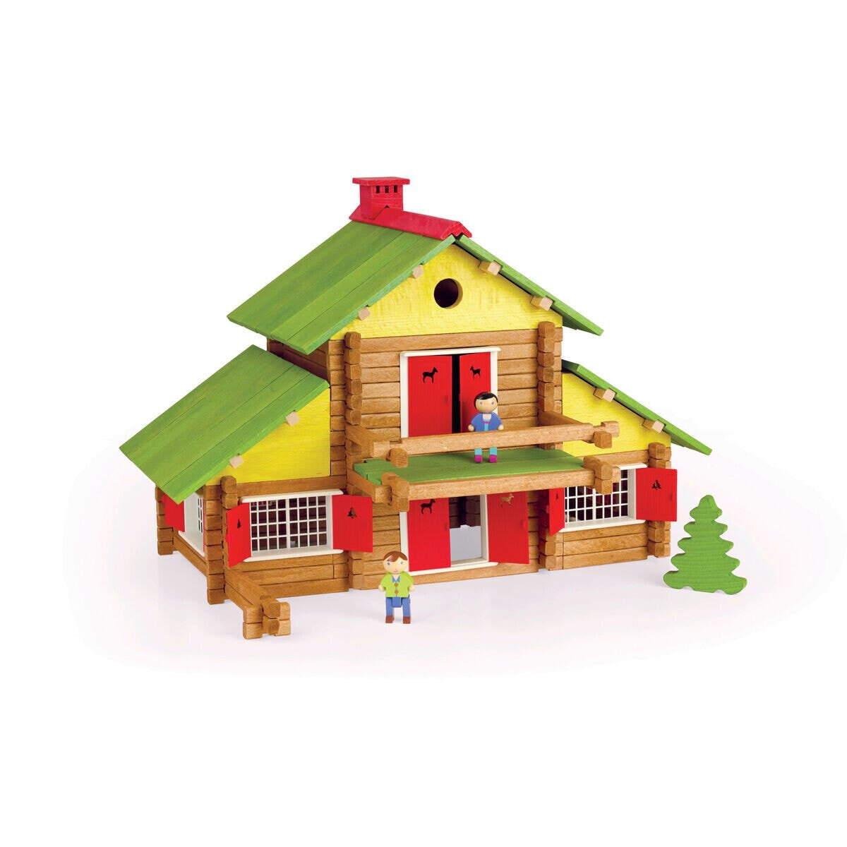 Building Blocks Jeujura My Wooden Chalet 8005 240 Pieces