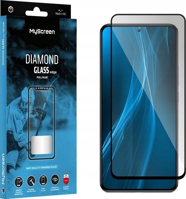 MyScreen Protector TCL 50 XL 5G - Szkło hartowane z klejem na całej powierzchni MyScreen DIAMOND GLASS edge FULL GLUE (czarna ramka)