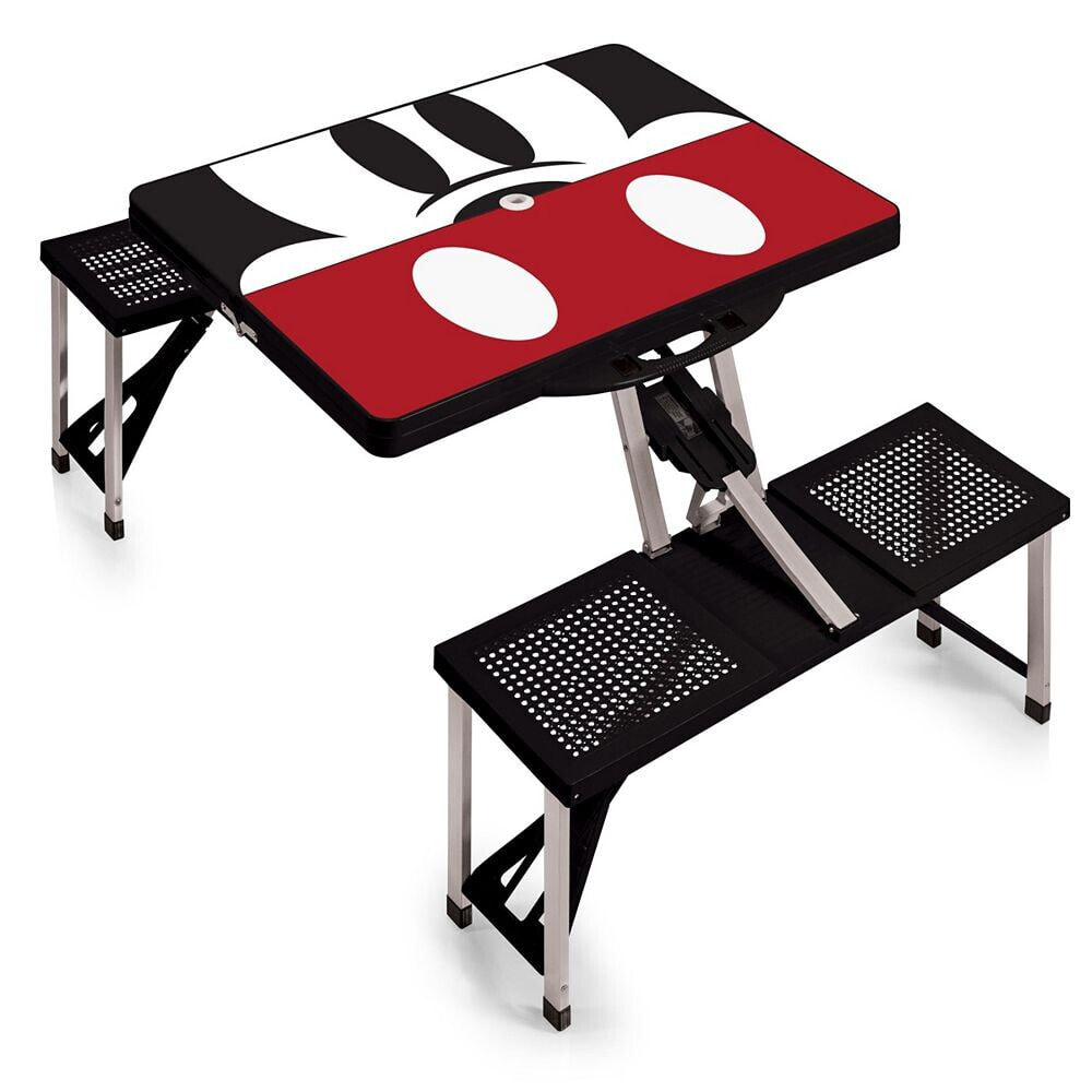 Disney mickey Mouse Silhouette Picnic Table Portable Folding Table with Seats