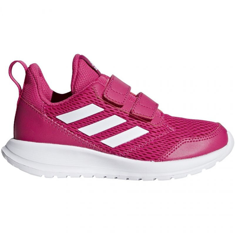 Кроссовки для девочки adidas розовый цвет, на липучке
