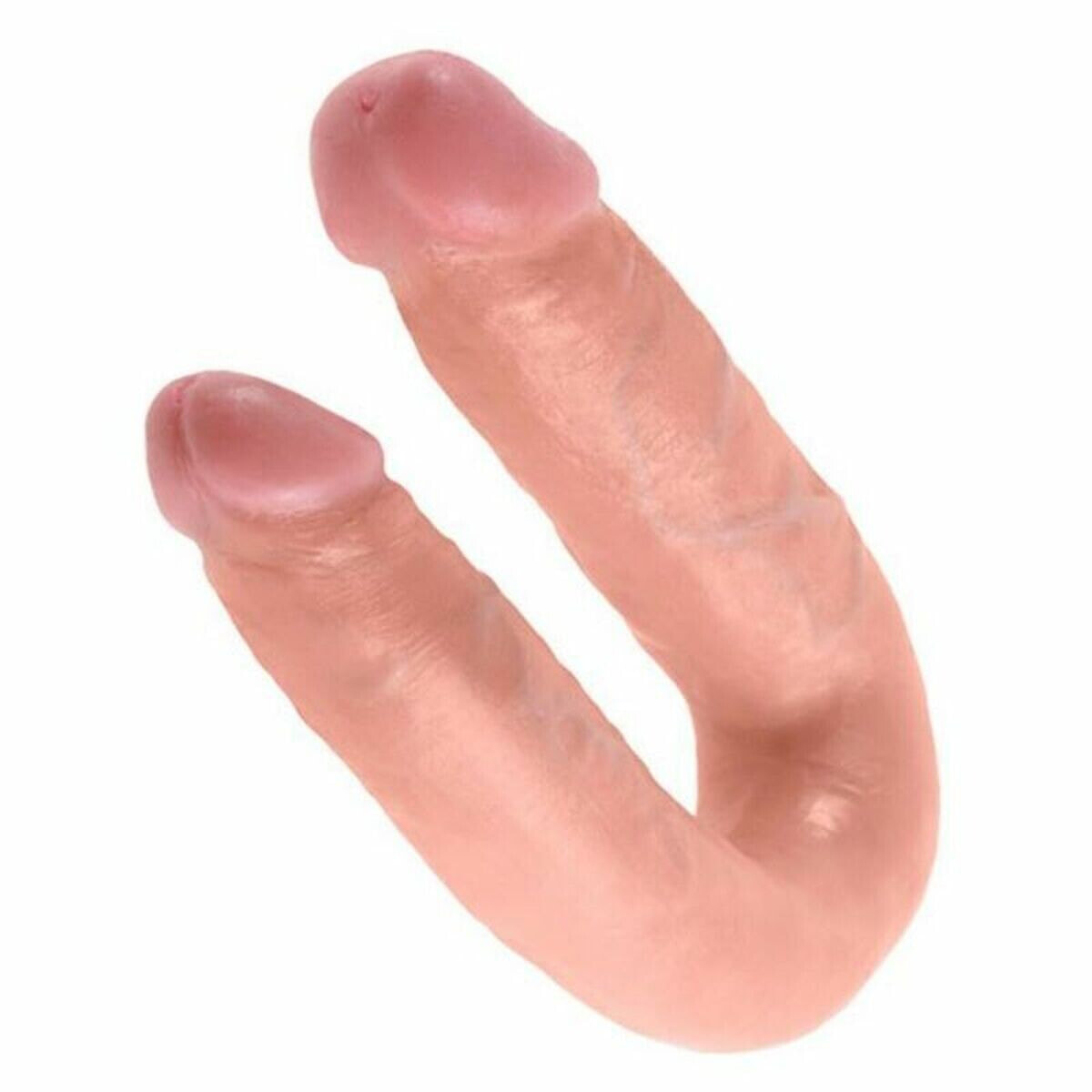 U-Shaped Double Trouble Medium Flesh Pipedream King Cock