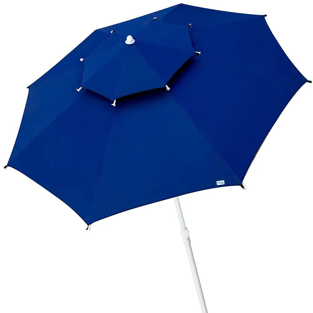 AKTIVE Octagonal Umbrella Metal Pole With Double Roof and UV30 Protection 280 cm